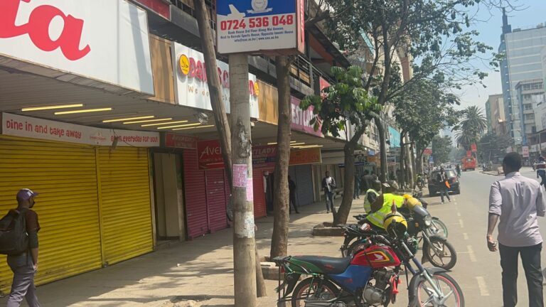 Deserted Streets In Nairobi CBD Amid Cautious Calm, Minimal Protests In Kilifi And Migori