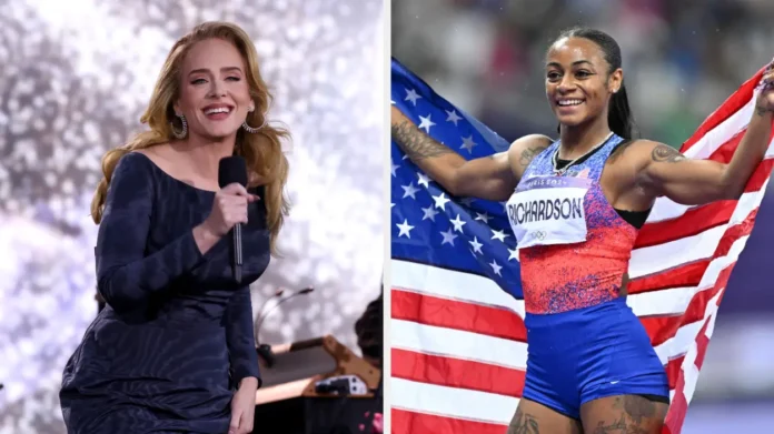 Adele Interrupts Germany Concert To Watch Sha’Carri Richardson Race At The Olympics