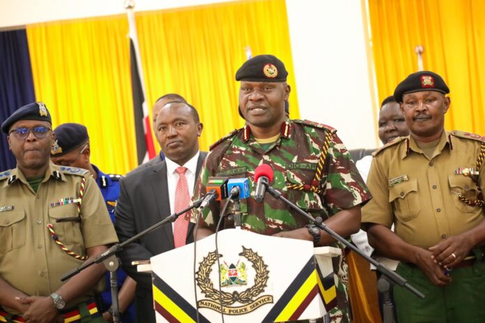 Acting Inspector General of Police Gilbert Masengeli