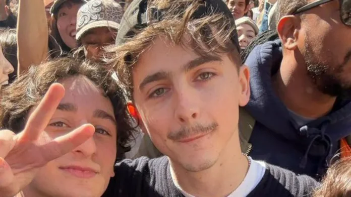 Timothée Chalamet Surprises Fans At Lookalike Contest In New York City