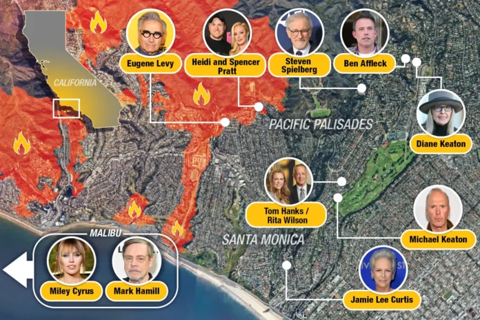 celebrities affected by the Los Angeles fires