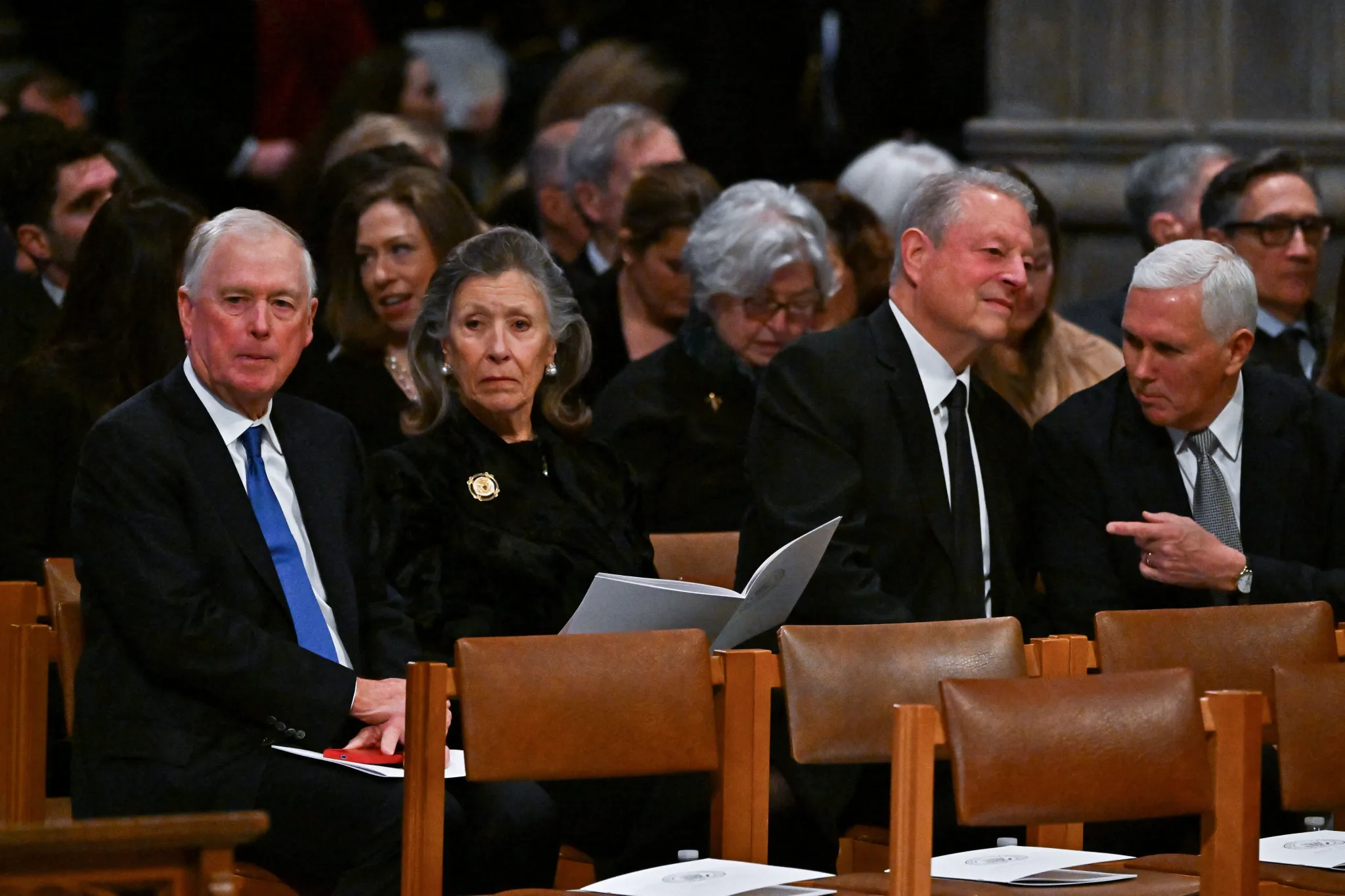 All five living presidents, Joe Biden, Donald Trump, Barack Obama, George W. Bush and Bill Clinton, attended former POTUS Jimmy Carter’s funeral Thursday morning.