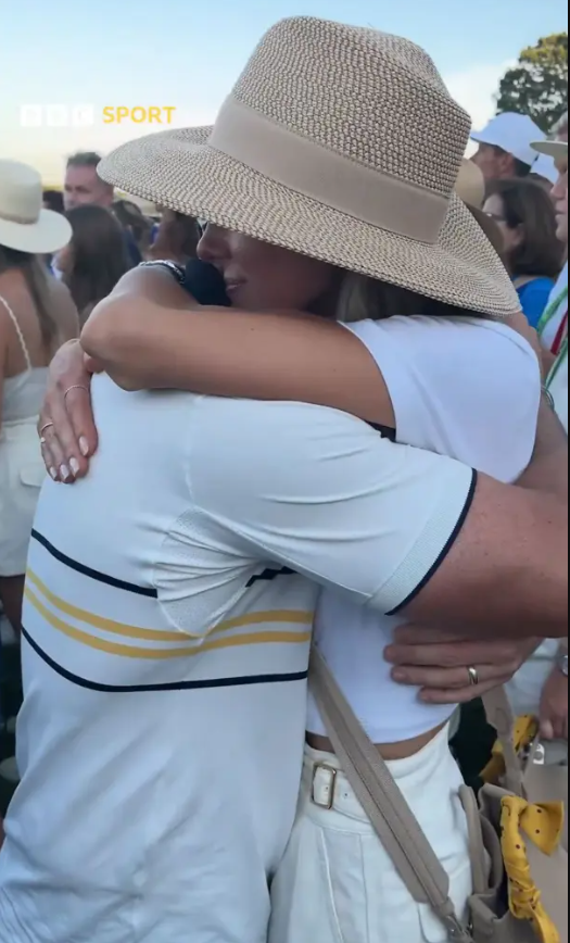 Erica Stoll and Rory McIlroy hug