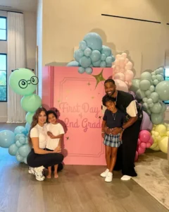 Khloe Kardashian and Tristan Thompson put on united front for daughter True’s first day of school
