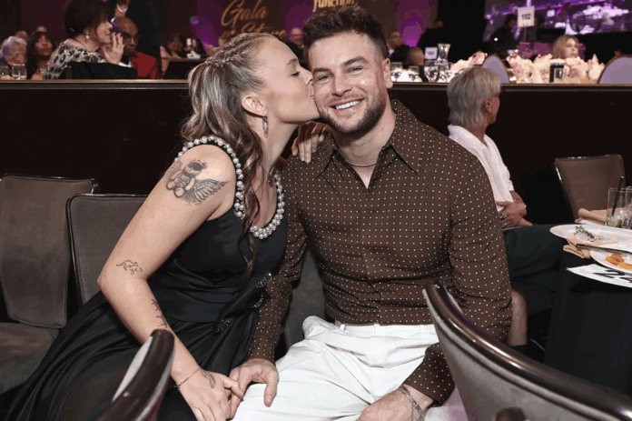 JoJo Siwa and Chris Hughes at Dancers Against Cancer Gala