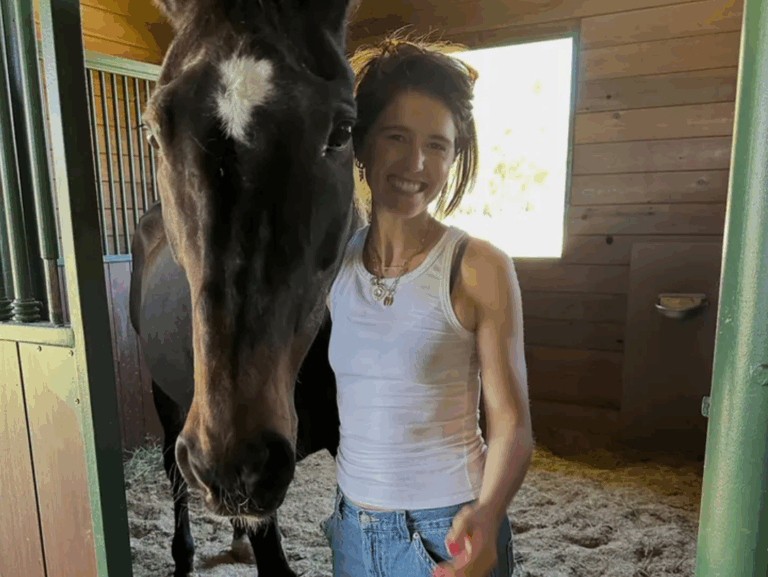 Katherine Schwarzenegger horse