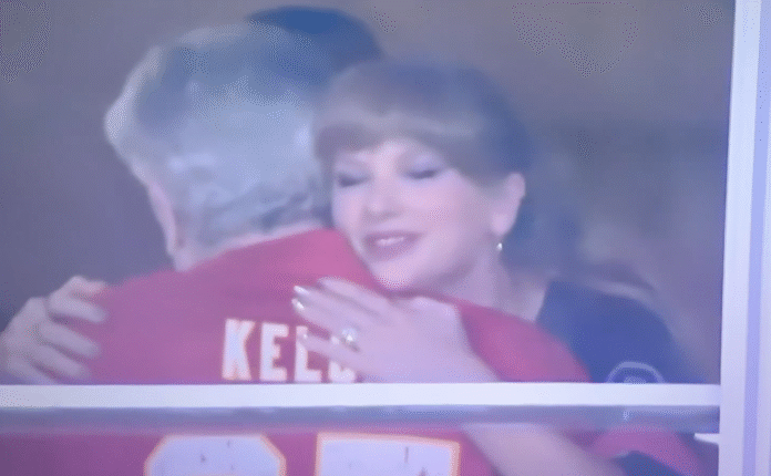 Taylor Swift Cheers on Fiancé Travis Kelce: Swift, 35, was spotted laughing and chatting with WNBA sensation Caitlin Clark