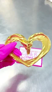 Cardi B Marks Gold-Dipped Umbilical Cord Keepsake