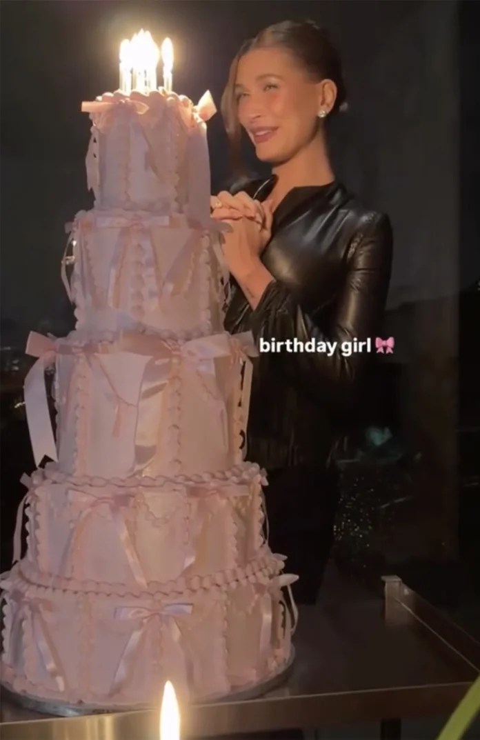 Hailey Bieber Birthday cake