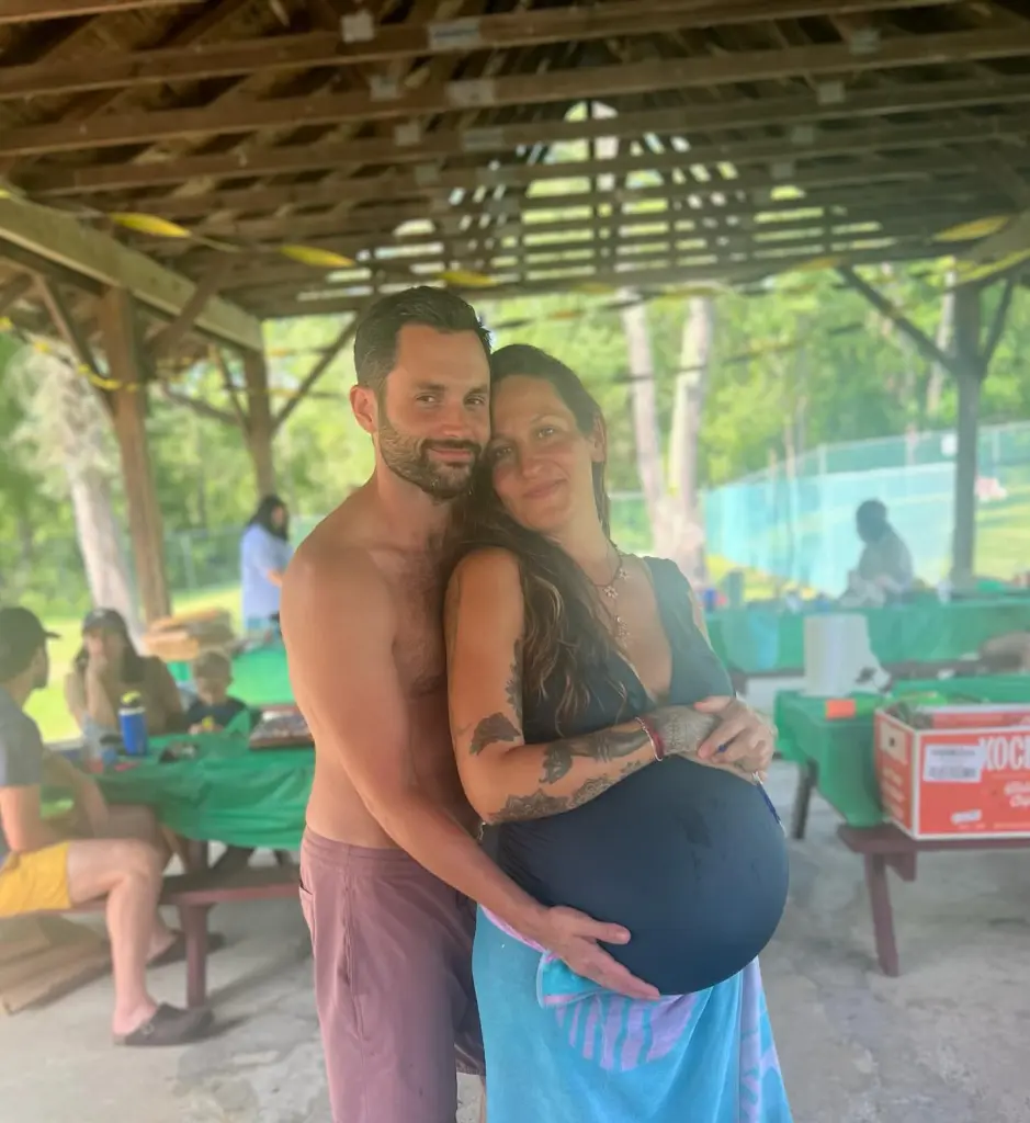 Penn Badgley and his wife, Domino Kirke