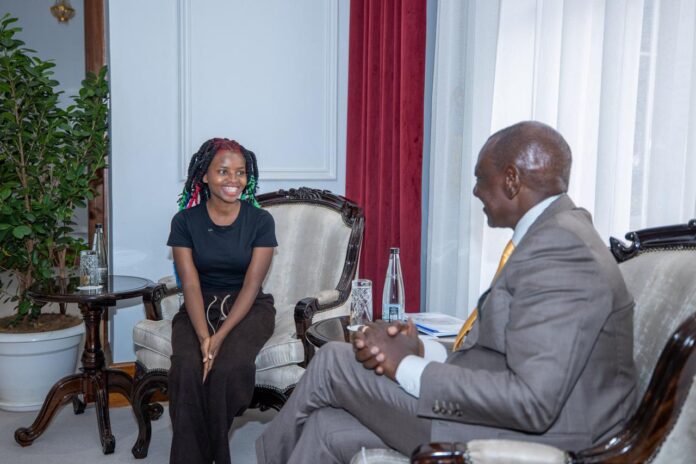 Truphena Muthoni meets Ruto