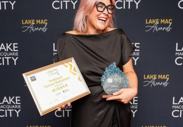 Professor Tamara Blakemore Named Lake Macquarie Ambassador at 2026 Community Awards