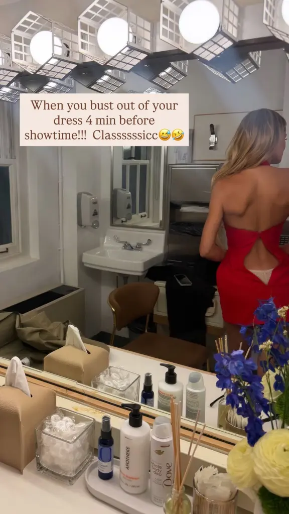 Brooks Nader’s Fox Upfront Dress Mishap Explained