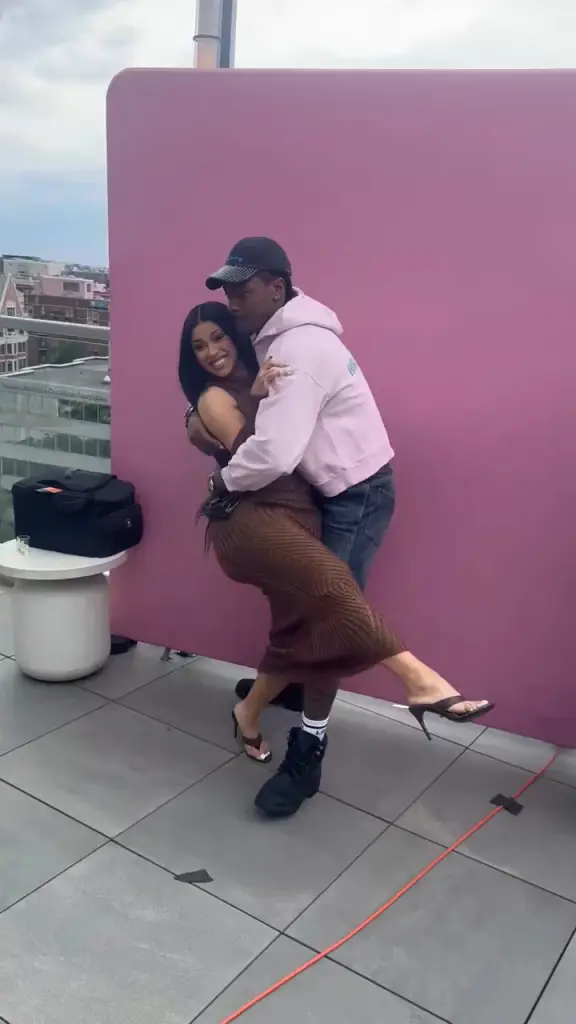 Cardi B and Stefon Diggs 