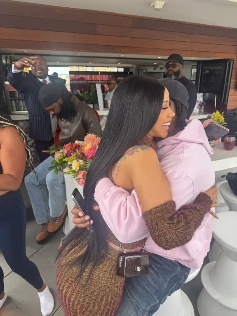 Cardi B and Stefon Diggs reunion