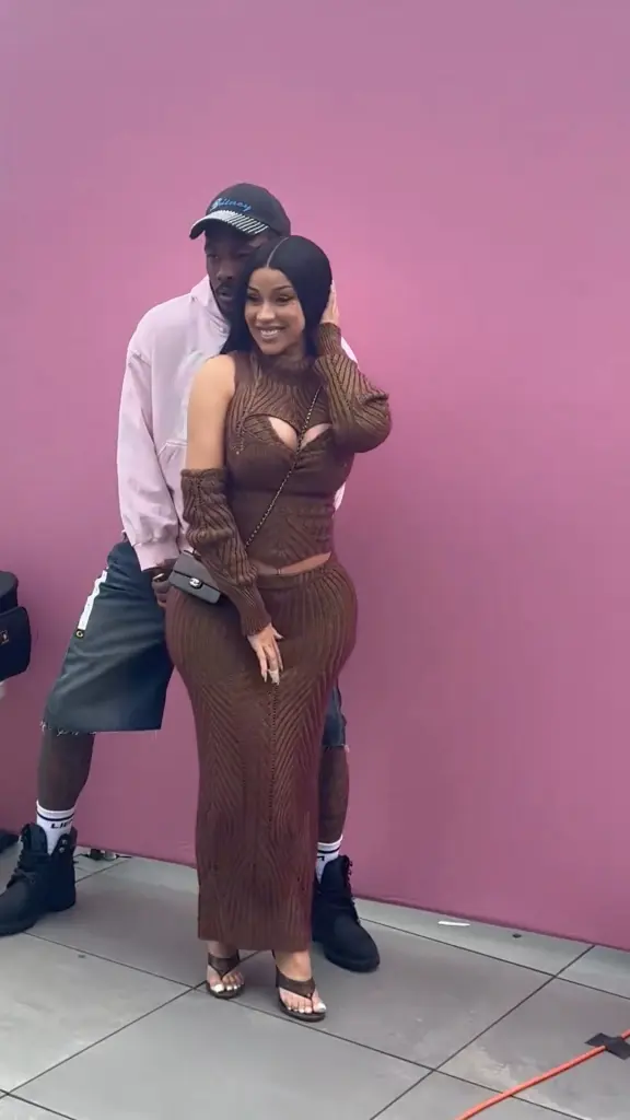 Cardi B and Stefon Diggs 