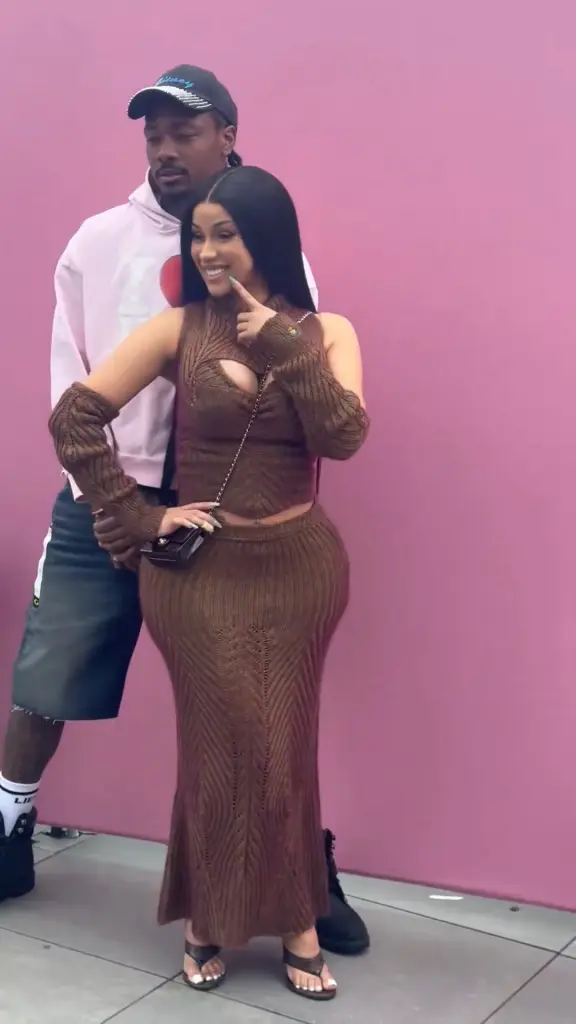 Cardi B and Stefon Diggs 